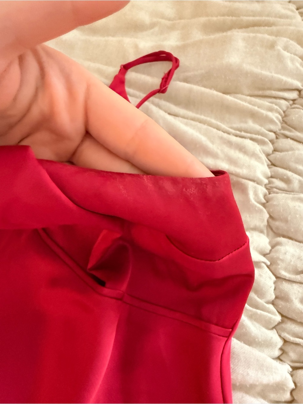 Abercrombie and Fitch Sz Medium Hot Pink Slip Dress - Picture 2 of 4